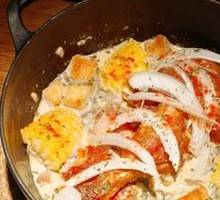 Creamy Wild Mushroom Stewed Roast Chicken