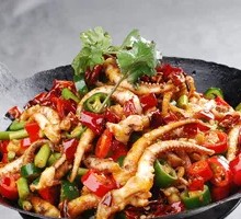 Dry Pot Squid Tentacles