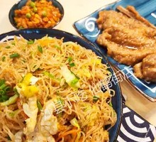 Pork Cutlet Egg Fried Noodles