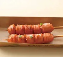 Charcoal-Grilled Homemade Sausage (2 Skewers)
