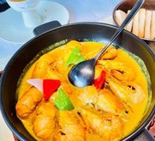 Thai Curry Shrimp with Toast