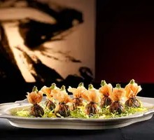 Black Truffle Mushroom Pomegranate Dumplings