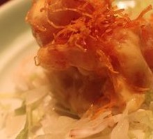 Sea Urchin Mustard Shrimp Balls