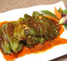 Braised Green Pepper with Tiger Stripes