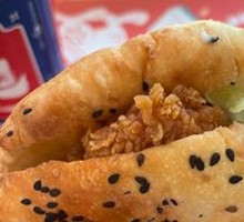 Spicy Chicken Leg Chinese Burger