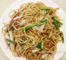 Three Delicacies Stir-Fried Noodles