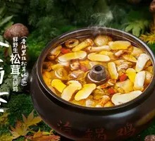 Fresh Wild Matsutake Mushroom Steam Pot Chicken