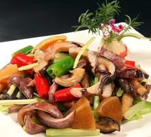 Fried Pork Scraps with Bok Choy