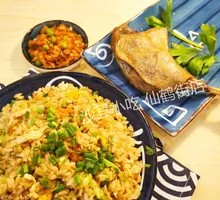 Duck Leg Egg Fried Rice