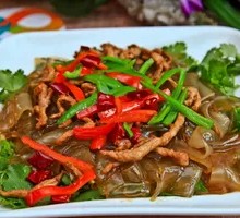 Shredded Pork with Glass Noodles