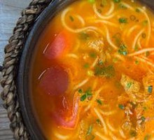 Eggplant Sauce Sour Soup Braised Beef Ribs Rice Noodles