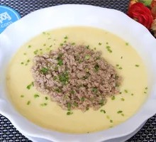 Minced Pork Steamed Egg