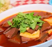 Braised Duck Blood and Tofu