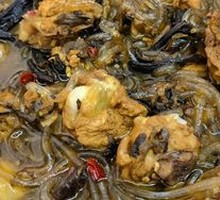Chicken Stewed with Mushrooms