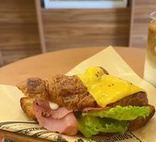 Egg and Beef Sandwich