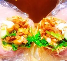 Chicken Strip and Beef Tripe with Lettuce