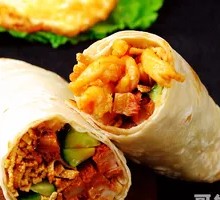 Beef, Braised Pork, Chicken Strips and Egg Dish