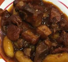 Braised Pork Ribs with Rice Cake