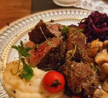 Premium Aged Australian Eye Fillet Steak with Seasonal Vegetables