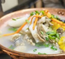 Boiled Fresh Lamb in Copper Pot