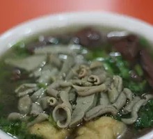 Duck Blood Vermicelli Soup with Dumplings
