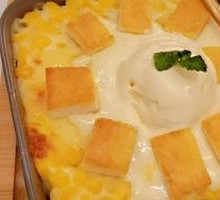 Cheese Corn Bread Ice Cream