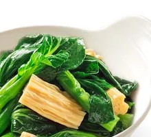 Fried Tofu Skin with Chinese Cabbage Heart