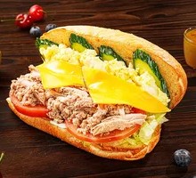 Tuna Cheese Egg Sandwich