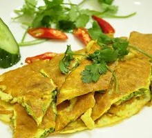 Green Pepper Egg Pancake