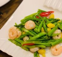 Asparagus Stir-Fried with Shrimp