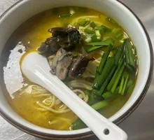 Spicy Sour Cabbage Noodles in Golden Soup