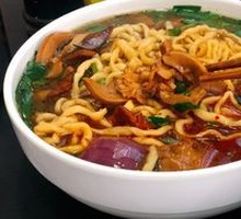 Red Tomato Stew Noodle Soup