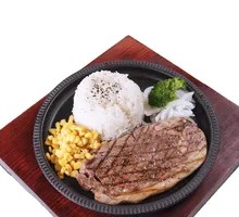 Black Pepper Beef Steak Rice