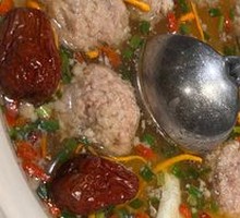 Hand-Chopped Meatball Soup