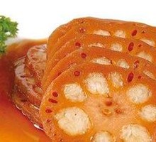 Honey-glazed Lotus Root with Sticky Rice