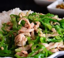Green Pepper Shredded Pork Rice