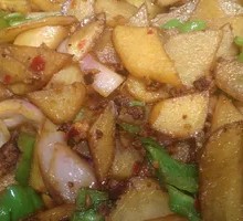 Potato Slices with Minced Meat