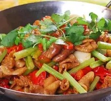 Spicy Pork Intestines Stir-fry