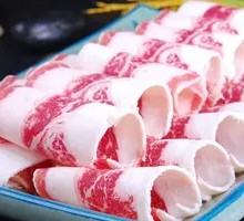 Beef and Enoki Mushroom Hot Pot Rice Noodles