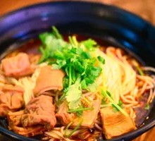 Braised Intestine Over Bridge Rice Noodles