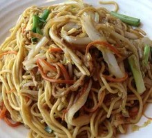 Three Delicacies Stir-Fried Noodles