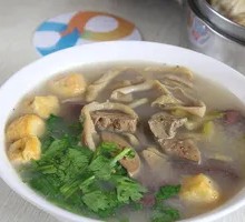 Golden Duck Blood and Noodle Soup