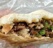 Pork Head Meat in Flatbread