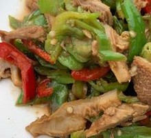 Green Pepper Beef Tripe