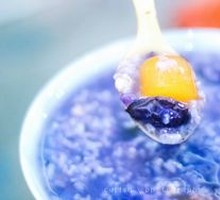 Purple Sweet Potato Taro Ball Porridge