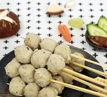 Shiitake Meatball Skewers