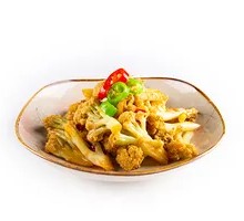 Dry-Fried Organic Cauliflower
