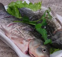 Charcoal-Grilled Large Crucian Carp