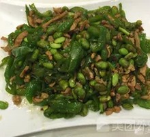 Green Pepper and Soybean Shredded Pork Rice Bowl