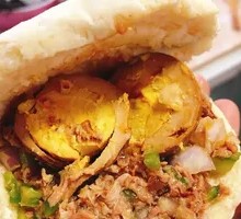 Fragrant Tofu Skin Egg Meat Bao